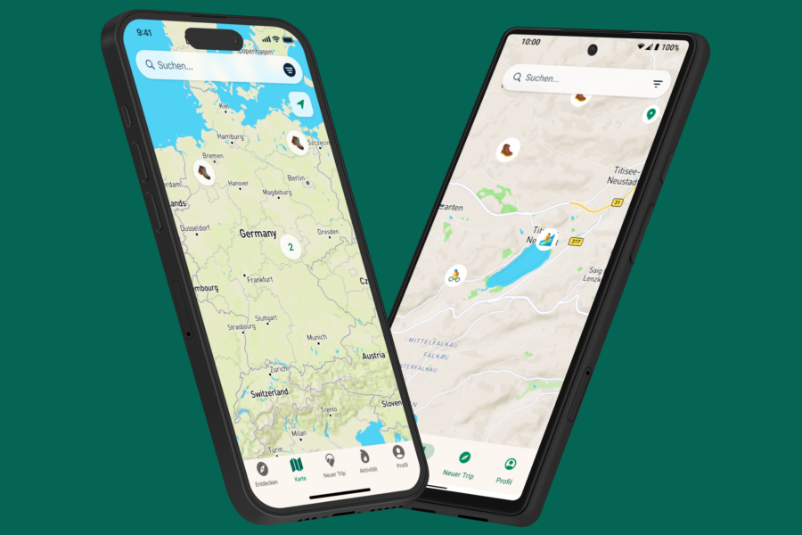 Triphunt Kartenansicht