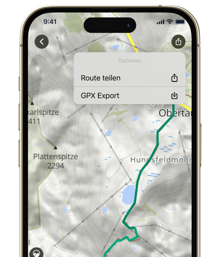 Triphunt GPX Export